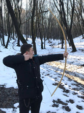 Load image into Gallery viewer, English traditional wooden archery bow, wooden longbow, archery bow, traditional longbow, traditional archery, Karl bow