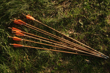 Load image into Gallery viewer, Traditional wooden archery arrows, Hunting archery arrows