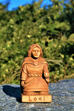 Load image into Gallery viewer, Loki statue, Loki Norse statue, Loki Norse God, loki statue, norse gods, norse pagan, pagan statue, pagan altar, viking statue