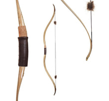 Load image into Gallery viewer, Black Fox Max Recurve Bow 52", hunting horsebow, traditional archery, wooden archery wod, laminated bow