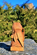 Load image into Gallery viewer, Ullr norse god, wood carving statue, witchy gifts, pagan decor, wood sculpture, gothic home decor