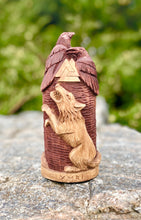 Load image into Gallery viewer, Odin Ravens and wolfs statue