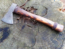 Load image into Gallery viewer, Viking forged ax, steel ax, norse hand forged ax, viking ax
