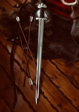 Load image into Gallery viewer, Viking handmade Sword, real norse sword, Battle forged sword, engraved sword, personalized sword, custom sword