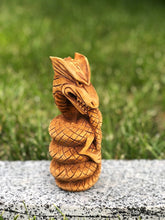 Load image into Gallery viewer, Jormungandr Norse Serpent, viking statue, Midgard Serpent, pagan statue, norse altar, norse pagan