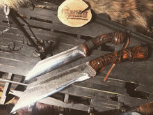Load image into Gallery viewer, Traditional Norse Scramsax Viking Knife 40cm knife handmade