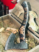 Load image into Gallery viewer, Norse Bearded Ax, viking ax, throwing hatchet, forged ax, norse ax, gift for men
