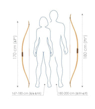 Load image into Gallery viewer, Turkish traditional recurve bow, archery bow, wooden bow, competition or hunting bow, horsebow, eastern archery, mount archery, warbow, bow