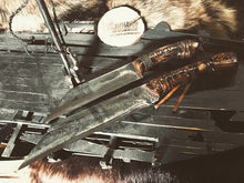 Load image into Gallery viewer, Traditional Norse Scramsax Viking Knife 40cm knife handmade