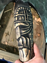 Load image into Gallery viewer, Large Double Blade Axe, Felling axe, viking axe, hand forged axe, Bearded viking axe, bushcraft axe, felling hatchet, Double head axe