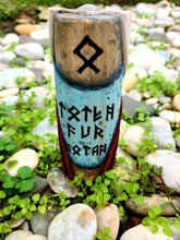 Load image into Gallery viewer, Painted Allfather God statue, Odin Norse God Painted statue