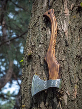 Load image into Gallery viewer, Valknut handforged ax, viking ax, custom forged ax