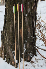 Load image into Gallery viewer, Traditional wooden arrows, wood arrows for recurve and longbow, traditional archery arrows, traditional archery
