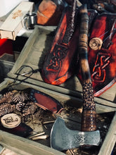 Load image into Gallery viewer, Large ax Colovrat, viking ax, engraved ax, felling ax