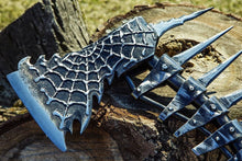 Load image into Gallery viewer, Hand Forged axe, custom carbon axe, fully metal axe, men gift