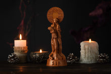Load image into Gallery viewer, Sif Norse goddess Wooden statue, Sif statue, norse goddess, norse gods, pagan statue, norse pagan