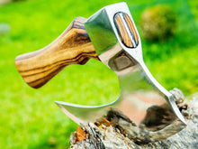 Load image into Gallery viewer, Viking pizza cutter, anniversary gift, pizza maker gift, norse mythology, gift for husband, pizza ax