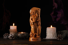 Load image into Gallery viewer, Santa Muerte, Santa Muerte statue, Holy Death Statue, Santa Muerte Wooden Statue, Pagan statue, satanism, tarot readings