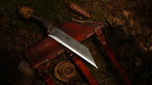 Load image into Gallery viewer, Norse Scramsax Loki Viking handforged knife