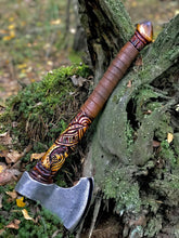 Load image into Gallery viewer, Viking Norse hatchet, Norse forged axe, viking axe