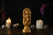 Load image into Gallery viewer, Set of Celtic gods: Cernunnos, Danu, Bridgid, celtic gods, celtic statue, celtic pantheon, pagan altar, pagan statue