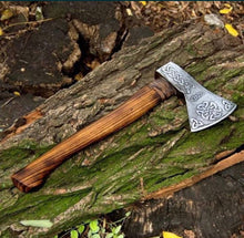 Load image into Gallery viewer, Viking forged ax, steel ax, norse hand forged ax, viking ax