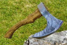 Load image into Gallery viewer, Viking pizza accessories, pizza steel, unique bbq gift, camping axe, viking pizza cutter, viking themed wedding gift