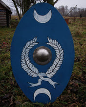 Load image into Gallery viewer, Clipeus Ancient Roman shield, Custom Shield, medieval shield, custom shield, larp