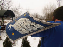 Load image into Gallery viewer, Hungarian Targe Shield Battle Shield, Hungarian Shield, medieval shield, custom shield, larp