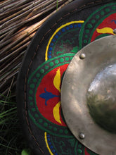 Load image into Gallery viewer, Wooden fist shield, medieval buckler shield