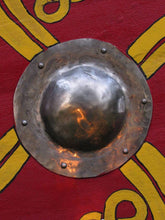 Load image into Gallery viewer, Viking Battle Shield, Norse Battle Shield, medieval shield, custom shield, norse shield, larp viking shield