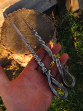 Load image into Gallery viewer, Medieval forged fork, viking fork, forged cutlery, medieval kitchen, viking cutlery