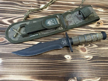 Load image into Gallery viewer, Tactical knife, Ukrainian Army knife, Navy knife, Forged knife, hunting knife, engraved knife, Ukraine shop, stand with Ukraine
