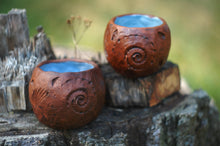 Load image into Gallery viewer, Sea shell ceramic mug, clay mug, coffee ceramic cup, pottery, handmade ceramic mug