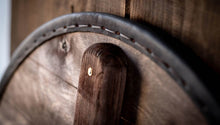 Load image into Gallery viewer, Huginn and Muninn Raven Shield, Viking Battle shield, Norse shield, medieval armor, viking shield, custom shield, round shield, raven shield