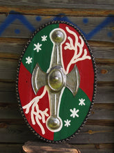 Load image into Gallery viewer, Celtic Battle shield, medieval shield, celtic warrior shield, celtic knot