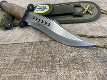 Load image into Gallery viewer, Tactical knife, Ukraine army knife, viking knife, Forged knife, hunting knife, engraved knife, Ukraine shop, stand with Ukraine