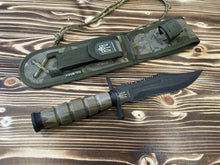Load image into Gallery viewer, Tactical knife, Ukrainian Army knife, Navy knife, Forged knife, hunting knife, engraved knife, Ukraine shop, stand with Ukraine