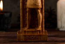 Load image into Gallery viewer, Thoth statue, Thoth Egypt God, Thoth Egypt figure, ancient egypt gods, egypt gods, ancient paganism, pagan altar, egypt altar statue