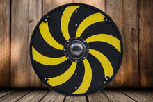 Load image into Gallery viewer, Viking Battle shield, Viking Shield, viking armor, wood shield, medieval shield, norse shield, larp