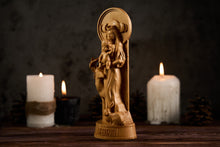 Load image into Gallery viewer, Mother Earth Statue, Gaia Greek Goddess statue, Mother Goddess statue, Wicca wood carving
