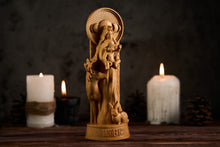 Load image into Gallery viewer, Mother Earth Statue, Gaia Greek Goddess statue, Mother Goddess statue, Wicca wood carving