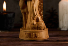 Load image into Gallery viewer, Mother Earth Statue, Gaia Greek Goddess statue, Mother Goddess statue, Wicca wood carving