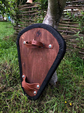 Load image into Gallery viewer, Tyr God Norse Battle shield, Tyr shield, norse god viking shield, viking armor, wood shield, medieval shield, norse shield, larp