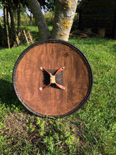 Load image into Gallery viewer, Medieval shield, battle shield, wood shield, medieval shield, norse shield, larp