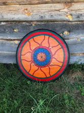 Load image into Gallery viewer, Medieval shield, battle shield, wood shield, medieval shield, norse shield, larp