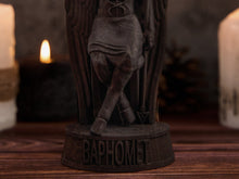Load image into Gallery viewer, Black Baphomet satanic statue