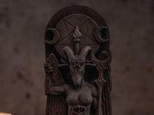 Load image into Gallery viewer, Black Baphomet satanic statue