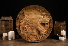 Load image into Gallery viewer, Fenrir Wood Wall Decor