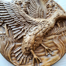 Load image into Gallery viewer, Drake Wood Wall Decor, Duck Wood Art, Duck Carvings, Drake Art, Wood Wall Sculpture, hunter gift, father gift, custom wall decor